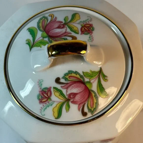 Antique Felmann Weiden Bavaria Germany Floral Porcelain Coffee Pot With Lid - Picture 8 of 8